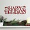 Glitzhome® 24'' HAPPY HOLIDAYS Metal Christmas Wall Décor